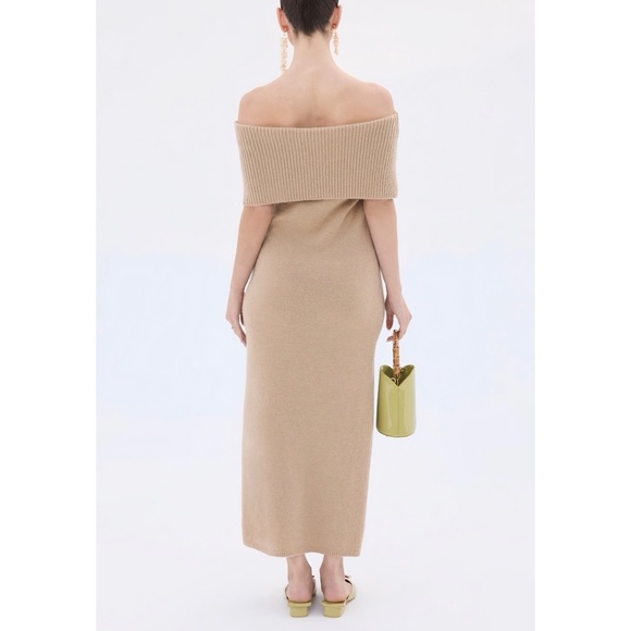 NWT Cult Gaia Maxi Knit Off-The-Shoulder Minda Sweater Dress - Picture 6 of 8